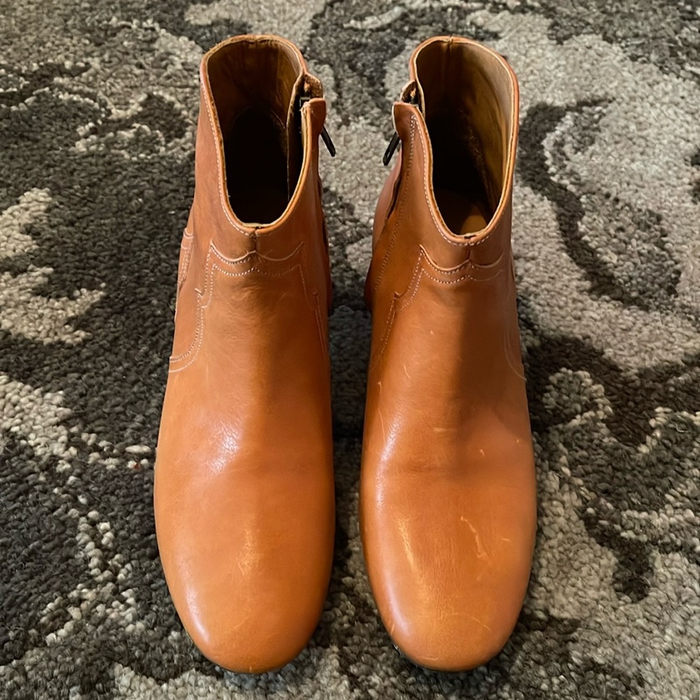 ISABEL MARANT Leather Western Booties 41